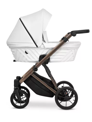 Kunert IVENTO Chocolate 2in1 többfunkciós babakocsi - Eco White Pearl