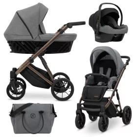   Kunert IVENTO Chocolate 2in1 többfunkciós babakocsi - Deep Graphite
