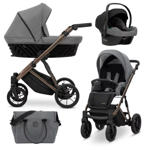 Kunert IVENTO Chocolate 2in1 többfunkciós babakocsi - Deep Graphite