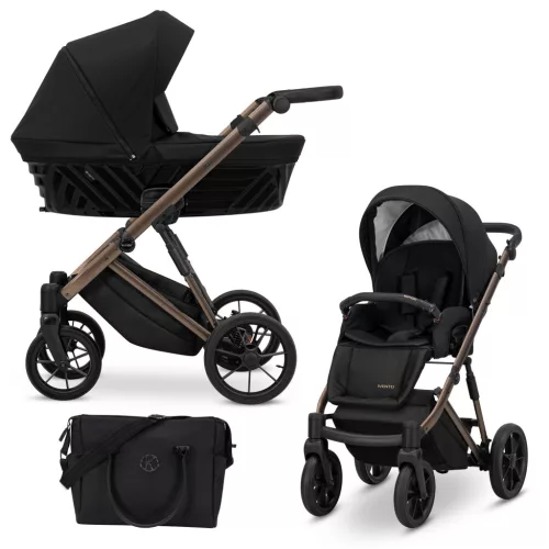 Kunert IVENTO Chocolate 2in1 többfunkciós babakocsi - Deep Black