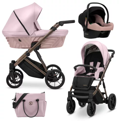 Kunert IVENTO Chocolate 2in1 többfunkciós babakocsi - Eco Pink Metalic
