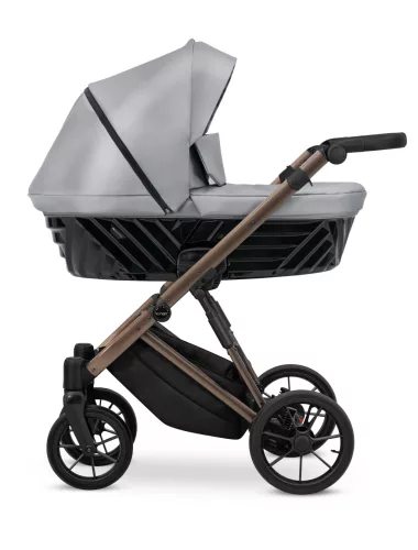 Kunert IVENTO Chocolate 2in1 többfunkciós babakocsi - Eco Grey Metalic