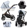 Kunert IVENTO Chocolate 2in1 többfunkciós babakocsi - Eco Baby Blue Metalic