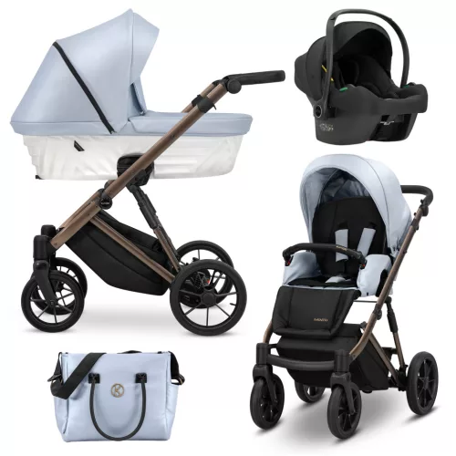 Kunert IVENTO Chocolate 2in1 többfunkciós babakocsi - Eco Baby Blue Metalic