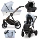 Kunert IVENTO Chocolate 2in1 többfunkciós babakocsi - Eco Baby Blue Metalic