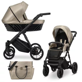   Kunert IVENTO többfunkciós babakocsi - Eco Cappuccino Metalic