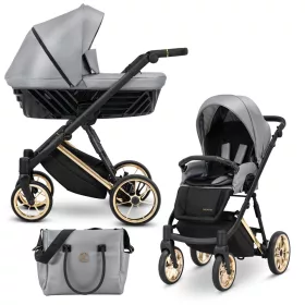   Kunert IVENTO Premium többfunkciós babakocsi - Eco Grey Metalic