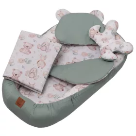 Infantilo NiKiDs 5 részes babafészek szett - zöld