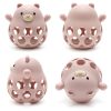 NiKiDs szilikon fogzást segítő rágóka BPA-mentes Baby Teddy Pink