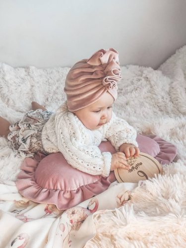 Infantilo NiKiDs Elegant Velvet díszpárna - zöld