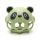 NiKiDs szilikon fogzást segítő rágóka BPA-mentes Panda Baby Green