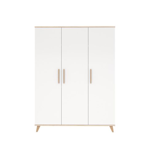 Faktum FLIP White & Oak 3 osztású szekrény