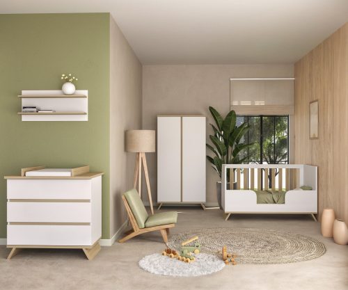 Faktum Sienna White komód + toldalék komódhoz