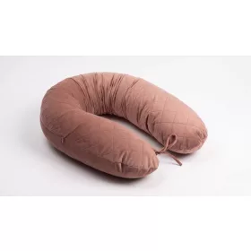 Univerzális szoptatós párna velvet huzattal - Mályva
