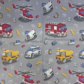 Gyerek kispárna huzat 40x50 cm - Járművek