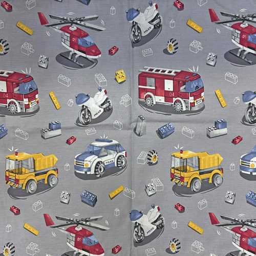 Gyerek kispárna huzat 40x50 cm - Járművek