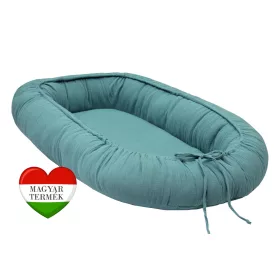 Scamp babafészek - muszlin - Emerald