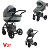Karex VALLERO multifunkciós 3in1 babakocsi - V27 - fekete váz