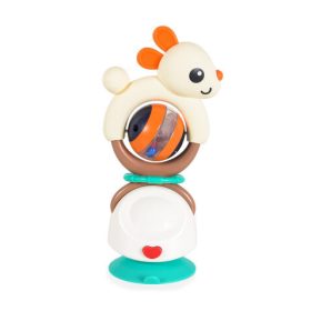 HOLA játék etetőszékre 2IN1 rágóka bézs nyúl