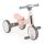 BYOX LEARN-to-Ride mini futóbicikli 3 kerekű tricikli, összecsukható PINK