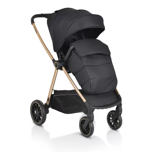 Cangaroo Hydra 2in1 babakocsi - újszülött mózeskosárral - fekete