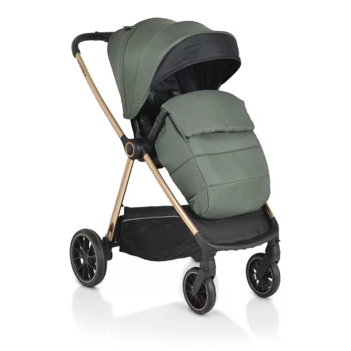 Cangaroo Hydra 2in1 babakocsi - újszülött mózeskosárral - zöld