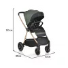 Cangaroo Hydra 2in1 babakocsi - újszülött mózeskosárral - zöld
