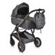 Cangaroo iCLICK Babakocsi 2in1 szett aluminium váz, fordítható ülés, autom. csukható SZÜRKE 