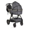 Cangaroo iCLICK Babakocsi 2in1 szett aluminium váz, fordítható ülés, autom. csukható SZÜRKE 