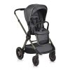 Cangaroo iCLICK Babakocsi 2in1 szett aluminium váz, fordítható ülés, autom. csukható SZÜRKE 