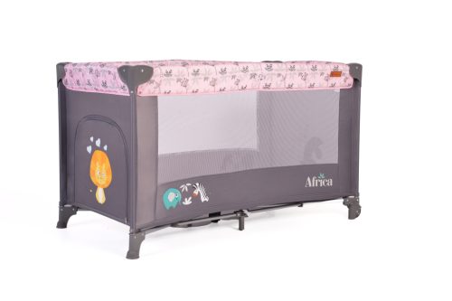 Cangaroo Africa 1 szintes utazóágy 14 kg pink
