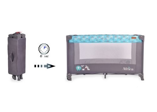 Cangaroo Africa 1 szintes utazóágy 14 kg kék