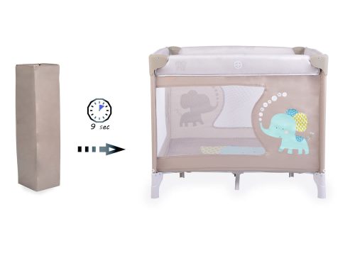 MONI Giant járóka összecsukható bézs