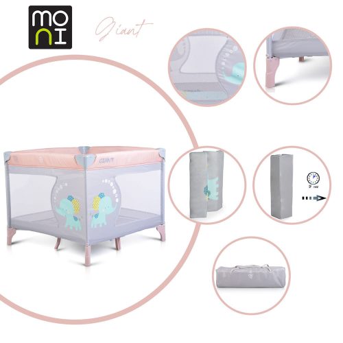 MONI Giant járóka összecsukható pink