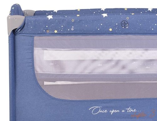 Cangaroo Once Upon3 két szintes utazóágy zenélő játékkal, pelenkázós - farmer kék