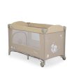 MONI Sleepy összecsukható luxus babaágy 2 szint - bézs