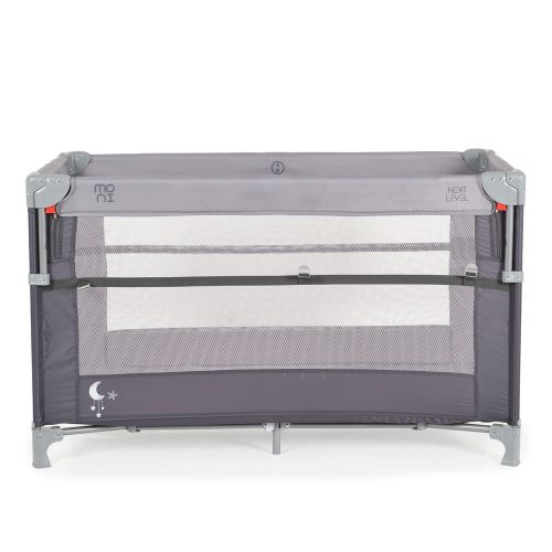 MONI Next level utazóágy lehajtható oldalfal 2 szint - szürke