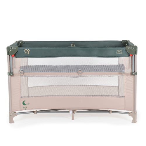 MONI Next level utazóágy lehajtható oldalfal 2 szint - zöld