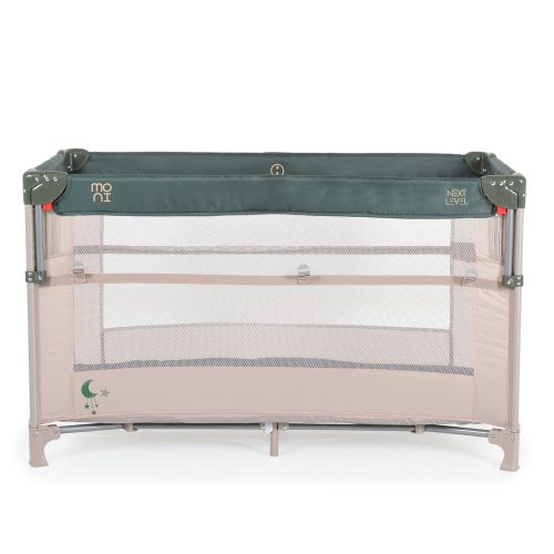 MONI Next level utazóágy lehajtható oldalfal 2 szint - zöld