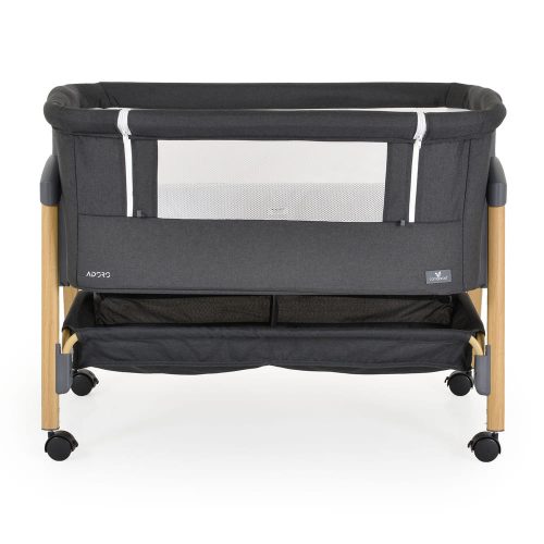 Moni ADORO babaöböl szúnyoghálóval, 7 poz. dönthető, kerekes,+tároló - grafit