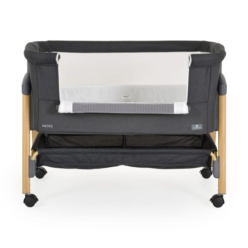 Moni ADORO babaöböl szúnyoghálóval, 7 poz. dönthető, kerekes,+tároló - grafit