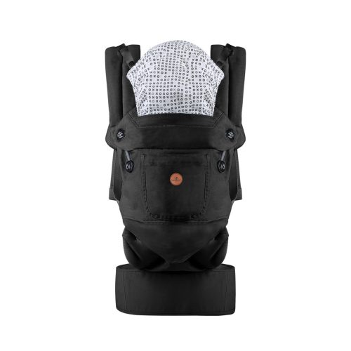 Cangaroo BORA bébi hordozó 3 poziciós pamut - fekete