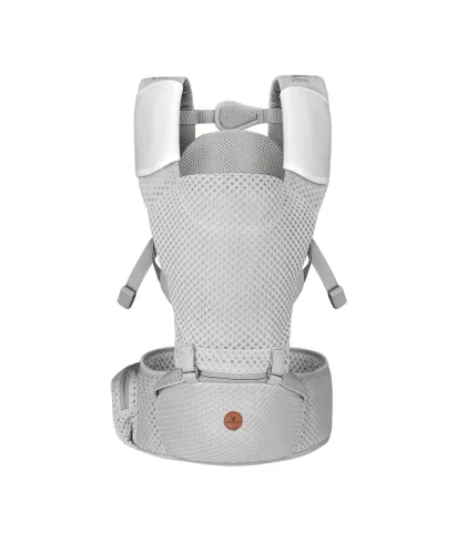 Cangaroo babahordozás- 3 pozíciós - ergonomikus - hálós - MISTRAL világosszürke