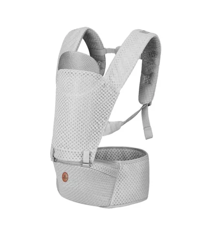 Cangaroo babahordozás- 3 pozíciós - ergonomikus - hálós - MISTRAL világosszürke