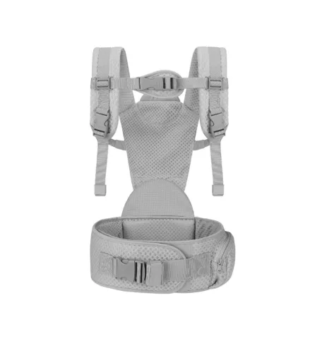 Cangaroo babahordozás- 3 pozíciós - ergonomikus - hálós - MISTRAL világosszürke