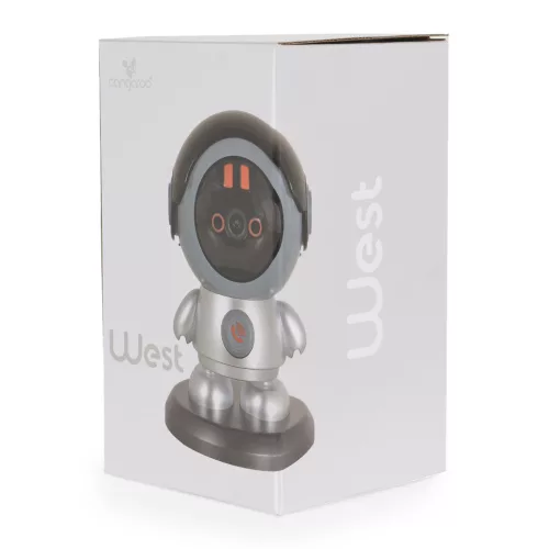WEST bébiőr, kamera, 3.0Mp, wifis, 4G, babaforma - szürke/kék