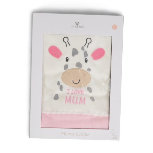 Moni MUM Zsiráfos takaró 90*100cm PINK/rózsa