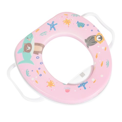 Moni WIGGLE wc szűkítő kapaszkodóval mintás PINK