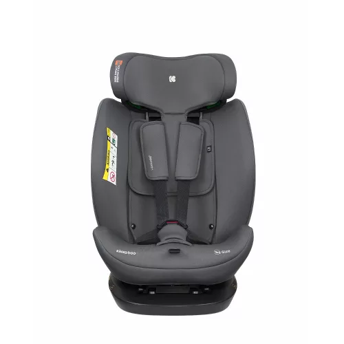 Kikkaboo gyerekülés i-Cross Top Tether i-Size Isofix 76-150 cm - sötétszürke