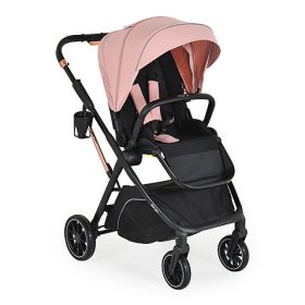 Moni BINGO babakocsi, forgatható,  22 kg-ig - rózsaszín